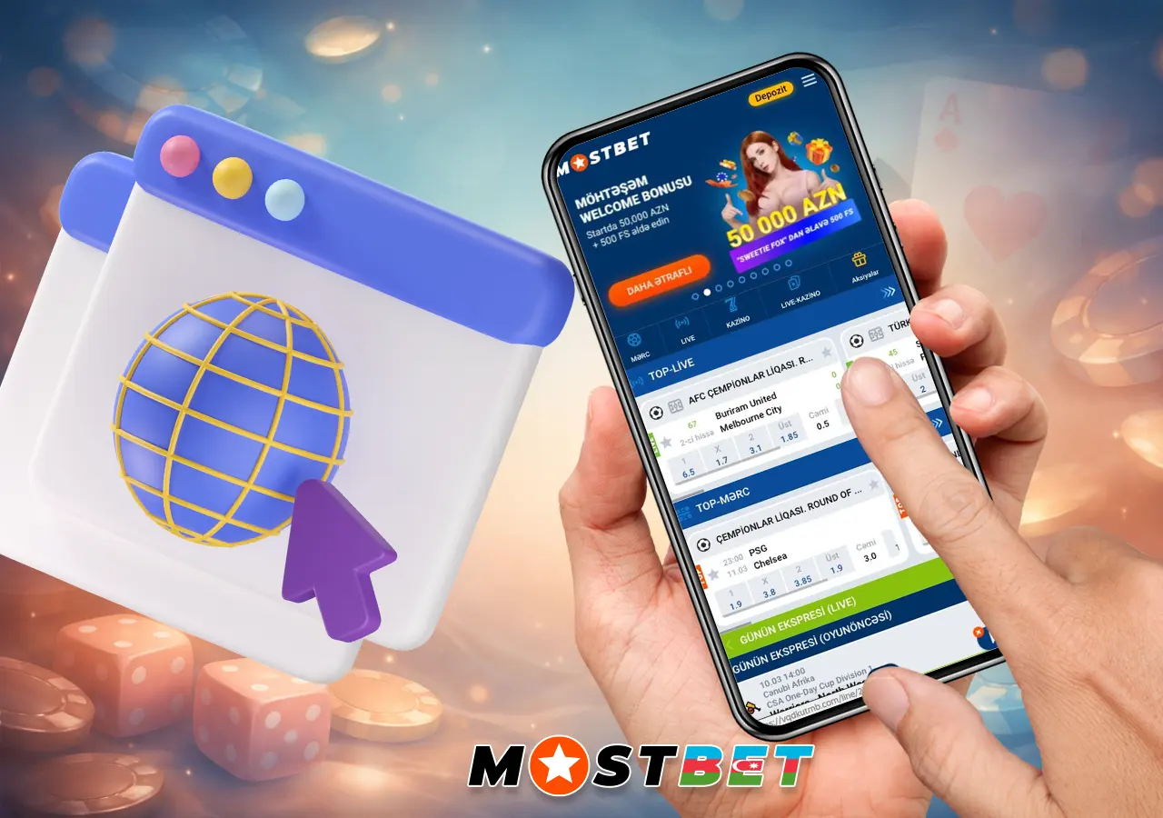 Mərc Platforması Veb Saytının Mobil Versiyası